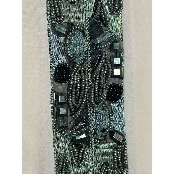 LOVPOSH BLUSH SHEER EMBELLISHED BLOUSE TANK Size M - Picture 2 of 9